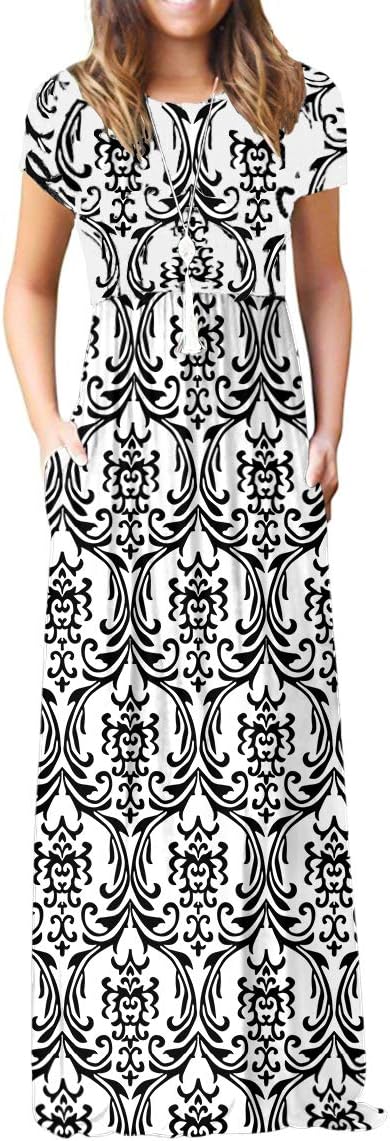 VIISHOW Women's Long Sleeve Casual Empire Waist Maxi Dress with Pockets | Soft stretch,Loose\u2011flowing dress,Full\u2011length cut,For church & daily occasions,Layer for cool Fall\u2011Winter,Casual to Formal